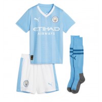 Fotballdrakt Barn Manchester City Jack Grealish #10 Hjemmedraktsett 2023-24 Kortermet (+ Korte bukser)